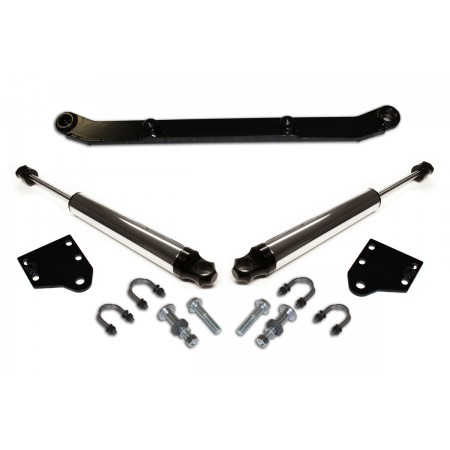 DOUBLE STEERING STABILIZER W/ FTS 2.0 CHROME STABILIZERS